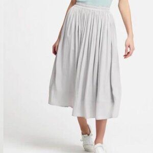 Uniqlo grey women gather skirt